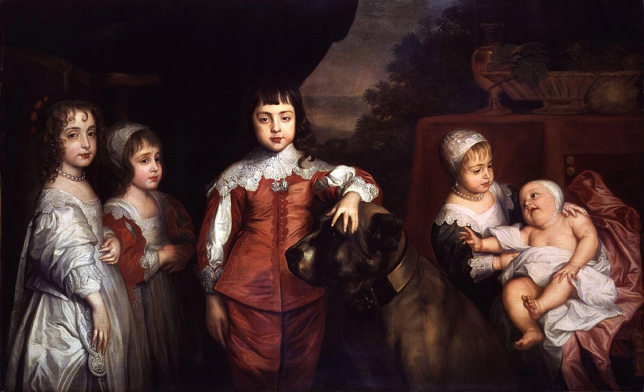 Ritratto di Mary, James, Charles, Elizabeth, e Anne - National Portrait Gallery, Londra